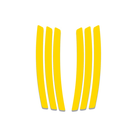 Xotic Tech 6pcs Car Body L&R Side Vent Insert Stripe Decal Vinyl Inlay Side Vent Gill Sticker Compatible with Chevrolet Camaro 2010-2015