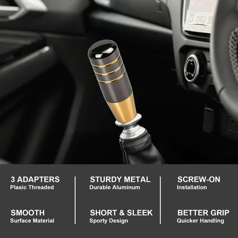 JDM Universal Aluminum Manual Racing Car Gear Stick Shift Knob Shifter Lever