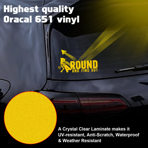 Xotic Tech FAFO Funny JDM F*ck Around and Find Out Sticker Decal Vinyl Graphic for Cars Bumper Window Trucks Vans Walls Laptop 3" x 7"