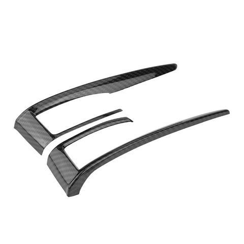 Carbon Fiber Style Gear Shift Console Side Upper Panel Cover For Civic 10th Gen