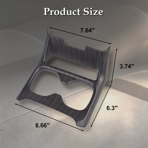 Wood/ Carbon Style Console Cup Holder Frame Trim Accessories For Honda CRV 23-up