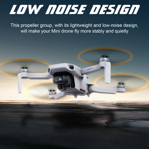 x xotic tech Mini Propellers Replacement Low-Noise and Quick-Release Blades Props Compatible with Mini 2 SE/Mini SE/Mini 2/Mini 4k Drone Screws