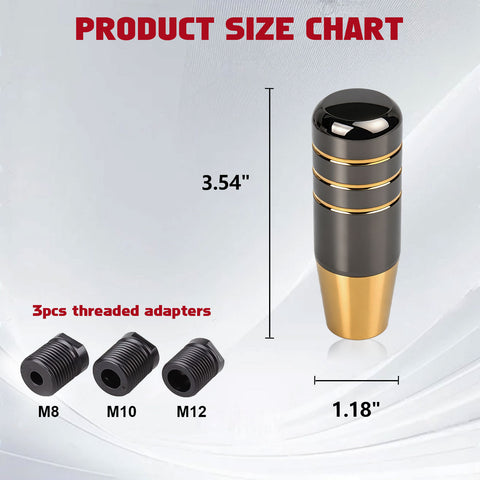 JDM Universal Aluminum Manual Racing Car Gear Stick Shift Knob Shifter Lever