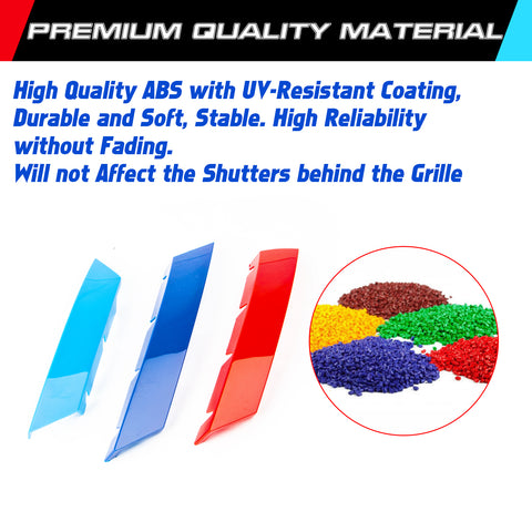 Tri-Colored Front Kidney Grille Insert Trim For BMW 4 Series G22 G23 2021-up