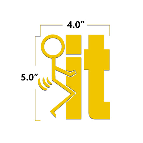 Xotic Tech F*ck-It Funny JDM Sticker Decal Vinyl Graphic for Cars Bumper Window Trucks Vans Walls Laptop 4" x 5"