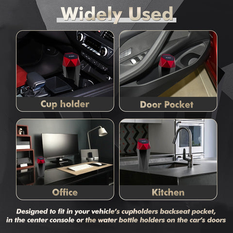 Leak-proof Car Trash Can w/Lid Pop up Waste Litter Storage Holder Bin Combo Kit