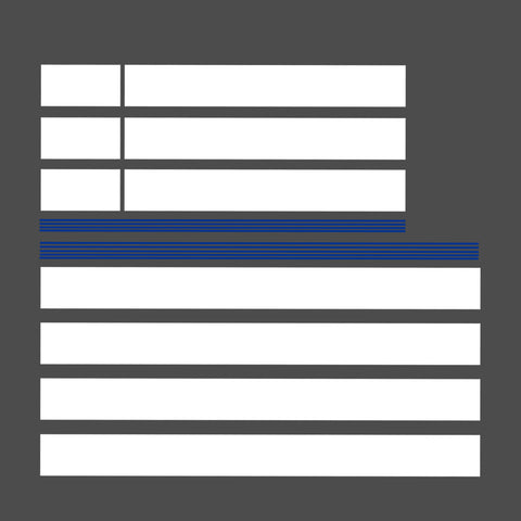 Xotic Tech Glossy Vinyl Racing Stripe Car Hood Graphics Decal Sticker for Hood Roof Rear Trunk Decoration Compatible with Ford Mustang 2015-up