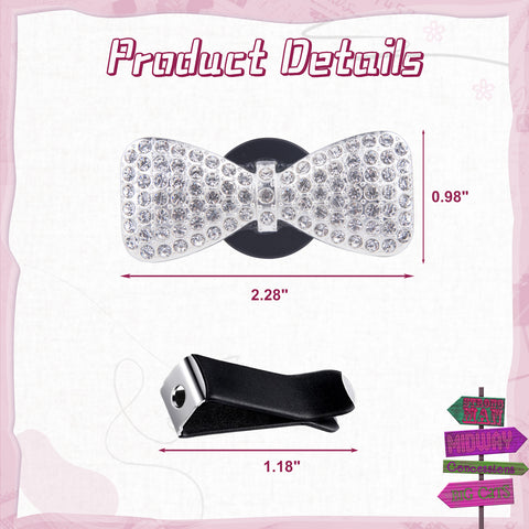 Bling Car Air Fresheners Rhinestone Diffuser Vent Clips Decor Universal Fit