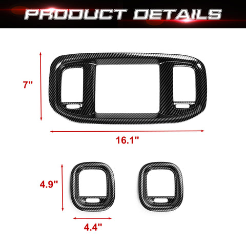 Dash Navigation Screen Air Vent Outlet Molding Cover For Dodge Charger 2015-23