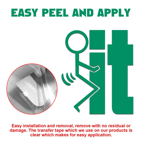 Xotic Tech F*ck-It Funny JDM Sticker Decal Vinyl Graphic for Cars Bumper Window Trucks Vans Walls Laptop 4" x 5"