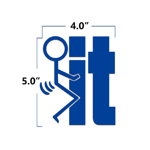 Xotic Tech F*ck-It Funny JDM Sticker Decal Vinyl Graphic for Cars Bumper Window Trucks Vans Walls Laptop 4" x 5"