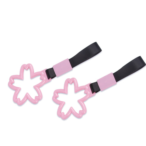 Pink Tsurikawa Handle Ring Sakura Shaped Japanese Car Warning Loop Decoration