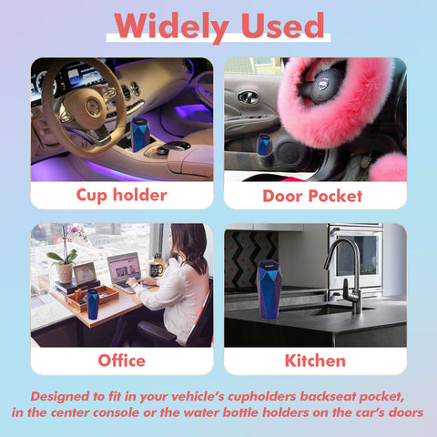 Leak-proof Car Trash Can w/Lid Pop up Waste Litter Storage Holder Bin Combo Kit