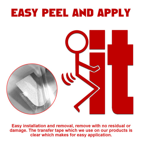 Xotic Tech F*ck-It Funny JDM Sticker Decal Vinyl Graphic for Cars Bumper Window Trucks Vans Walls Laptop 4" x 5"