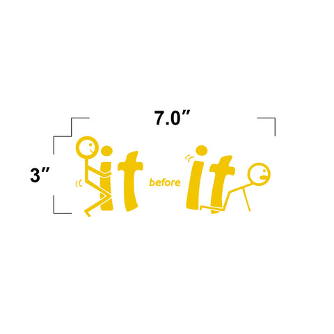 Xotic Tech Fu-ck It Before It Funny JDM Sticker Decal Vinyl Graphic for Cars Bumper Window Trucks Vans Walls Laptop " x 7"