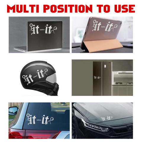 Xotic Tech Fu-ck It Before It Funny JDM Sticker Decal Vinyl Graphic for Cars Bumper Window Trucks Vans Walls Laptop " x 7"