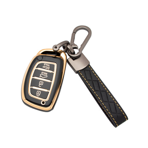 2X White TPU Full Cover Remote Key Fob Cover For Hyundai Elantra Ioniq Sonata