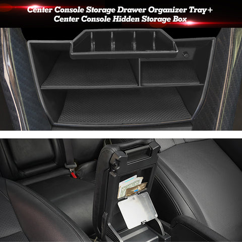Center Console Tray Armrest Secret Storage Container For Honda Civic 2016-21