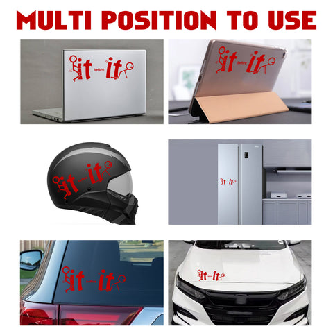 Xotic Tech Fu-ck It Before It Funny JDM Sticker Decal Vinyl Graphic for Cars Bumper Window Trucks Vans Walls Laptop " x 7"