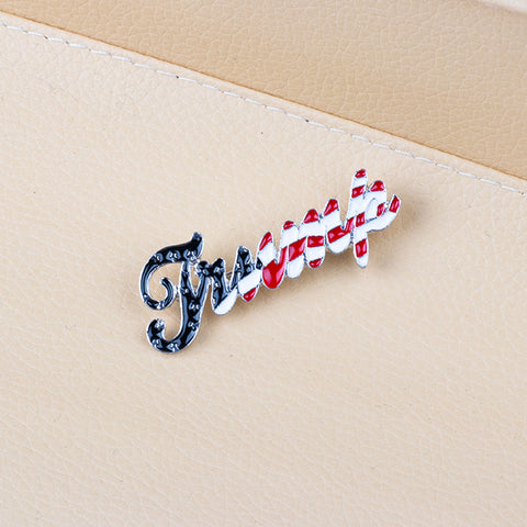 Donald Trump 2024 I'LL BE BACK Patriotic USA Flag Metal Tie Tack Badge Pin 2pcs