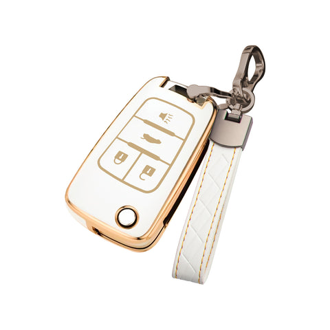 2X Flip Full Cover Remote Key Fob Cover For Chevrolet Camaro Cruze Equinox