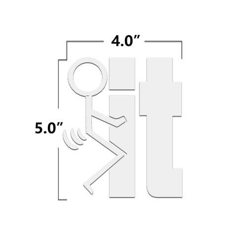 Xotic Tech F*ck-It Funny JDM Sticker Decal Vinyl Graphic for Cars Bumper Window Trucks Vans Walls Laptop 4" x 5"