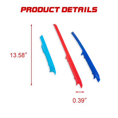 Tri-Colored Front Center Kidney Grille Strips Clip Cover For BMW X3 G45 2025-up