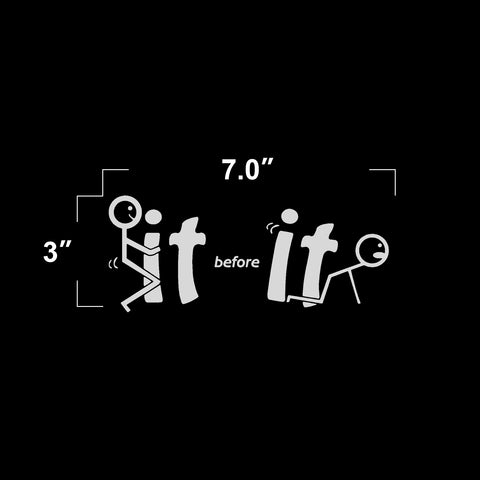 Xotic Tech Fu-ck It Before It Funny JDM Sticker Decal Vinyl Graphic for Cars Bumper Window Trucks Vans Walls Laptop " x 7"