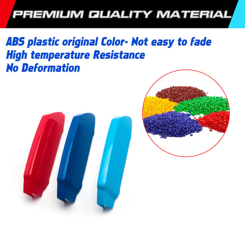 3pcs Tri Color Kidney Grille Clip Insert Cover For BMW 5 Series(G30/G31) 2021-up