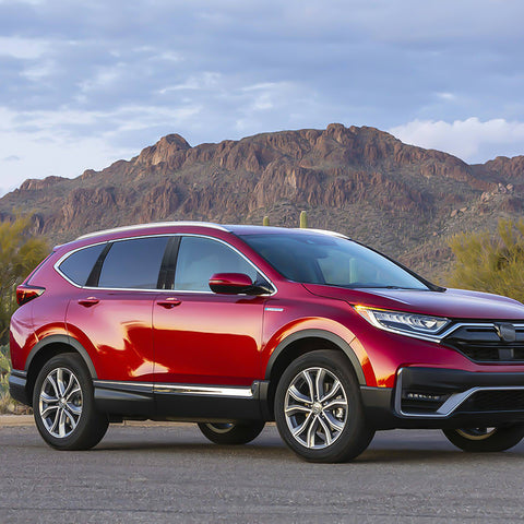 x xotic tech Pillar Post Side Door Window Cover Trim Pre-Cut Molding, Compatible with Honda CRV 2017-2022 (Glossy Black)