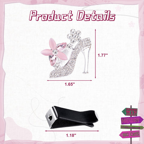 Bling Car Air Fresheners Rhinestone Diffuser Vent Clips Decor Universal Fit