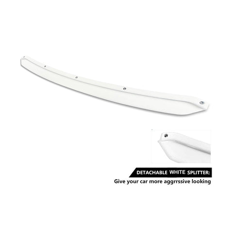 Xotic Tech Front Bumper Spoiler Splitter Diffuser Protector Detachable Middle Piece Replacement Compatible with Honda Accord Civic, Volkswagen MK5 MK6 MK7,Kia Optima,Mitsubishi Lancer