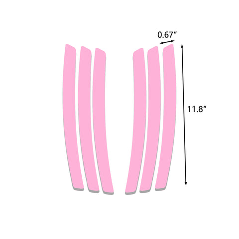 Xotic Tech 6pcs Car Body L&R Side Vent Insert Stripe Decal Vinyl Inlay Side Vent Gill Sticker Compatible with Chevrolet Camaro 2010-2015