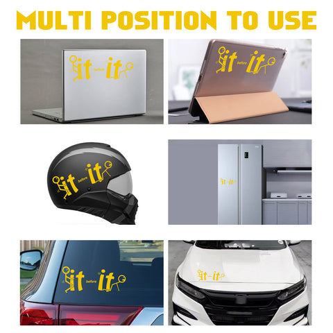 Xotic Tech Fu-ck It Before It Funny JDM Sticker Decal Vinyl Graphic for Cars Bumper Window Trucks Vans Walls Laptop " x 7"