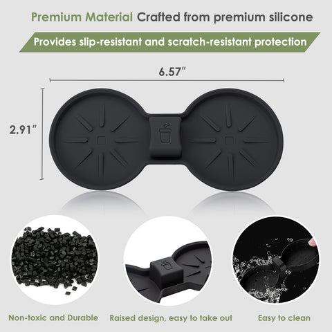 Center Console Cup Coasters Anti-Slip Cup Holder Accessories For Tesla Model 3/Y