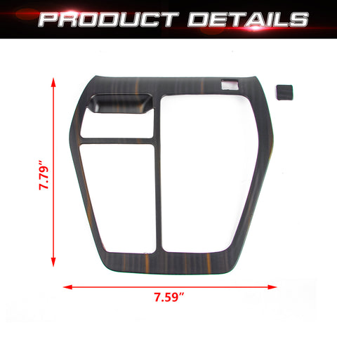 1X Wood Grain Interior Gear Shift Box Cover Trim For Toyota RAV4 2019-2024