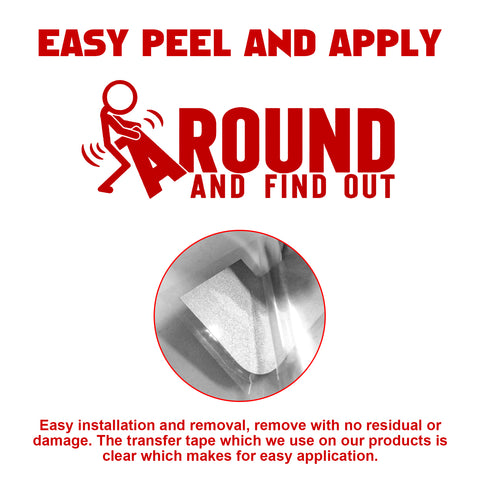 Xotic Tech FAFO Funny JDM F*ck Around and Find Out Sticker Decal Vinyl Graphic for Cars Bumper Window Trucks Vans Walls Laptop 3" x 7"