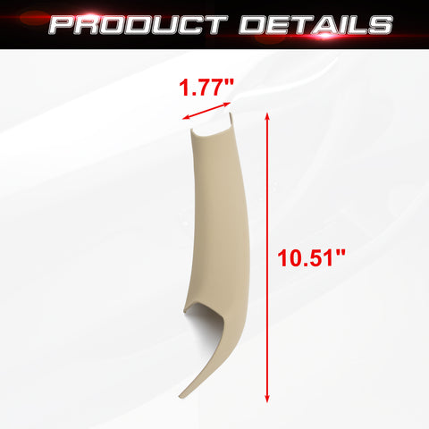 Xotic Tech Car Inner Door Handle Covers, 1PC Front Passenger Side Door Pull Handle Cover Trim Compatible with BMW X3 F25 2010-2016, BMW X4 F26 2014-2017