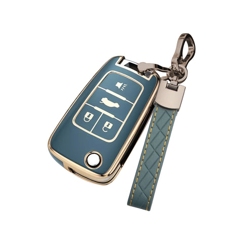 2X Flip Full Cover Remote Key Fob Cover For Chevrolet Camaro Cruze Equinox