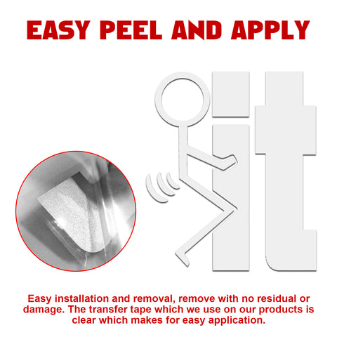 Xotic Tech F*ck-It Funny JDM Sticker Decal Vinyl Graphic for Cars Bumper Window Trucks Vans Walls Laptop 4" x 5"