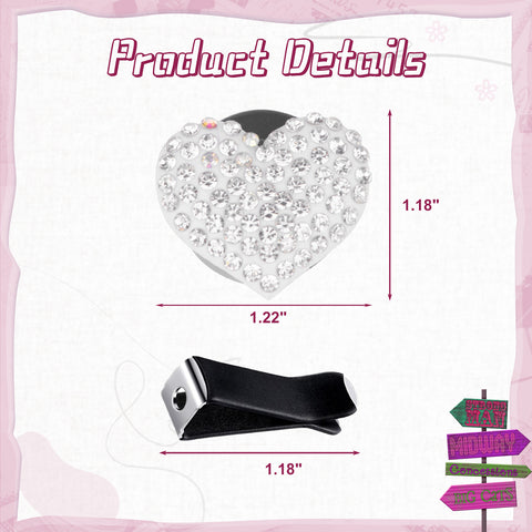 Bling Car Air Fresheners Rhinestone Diffuser Vent Clips Decor Universal Fit