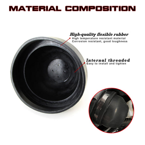 Rubber Housing Dust Seal Caps HID LED Light Aftermarket Headlamp Retrofit