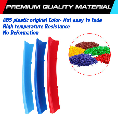 M-Colored Kidney Grille Clip On Insert Trims Fit 09-16 BMW Z4 E89 w/ 9 Beams Grille