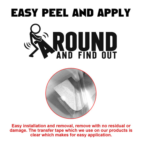 Xotic Tech FAFO Funny JDM F*ck Around and Find Out Sticker Decal Vinyl Graphic for Cars Bumper Window Trucks Vans Walls Laptop 3" x 7"