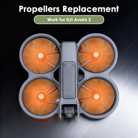 x xotic tech Propellers Replacement Compatible with DJI Avata 2, 3032S Low-Noise Spare Blades Props Wings Drone Accessories(4PCS)