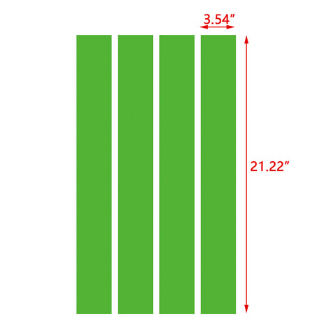 Blue Roll Front Hood Hash Mark Fender Racing Rally Stripes Sticker Vinyl Decal