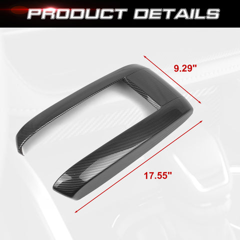 x xotic tech Carbon Fiber Style Armrest Cover Center Console Armrest Storage Box ABS Protective Trim Compatible with Toyota Highlander 2020-up Car Interior Accessories (NOT for Grand Highlander 2024)