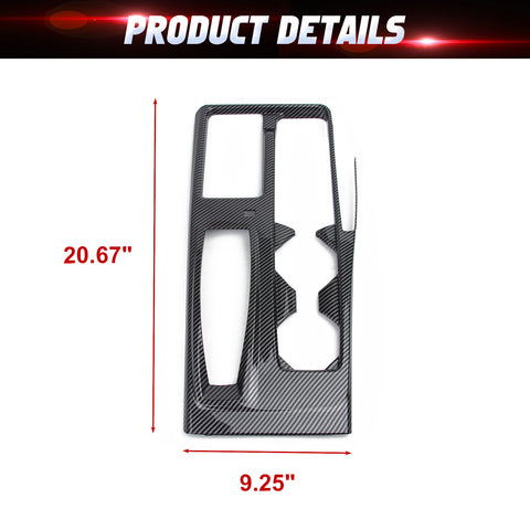 Carbon Fiber Look Center Console Gear Shift Panel Cover For Toyota Camry 2025-up