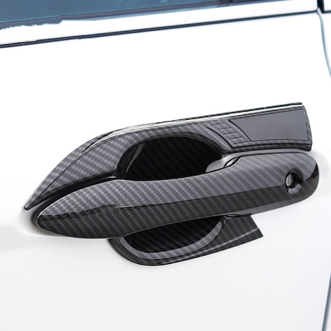 Carbon Fiber Style Door Handle Bowl Cover Decor Kit For Toyota Camry 2018-2026
