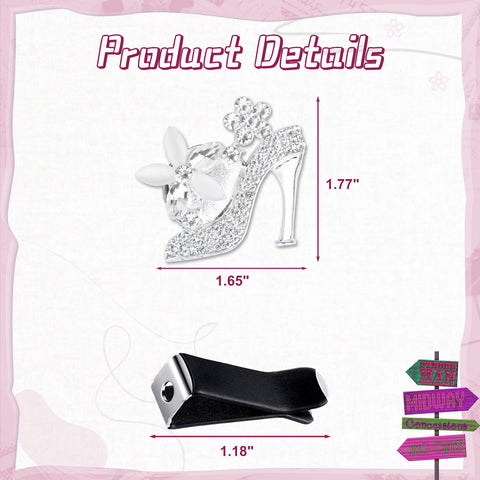 Bling Car Air Fresheners Rhinestone Diffuser Vent Clips Decor Universal Fit